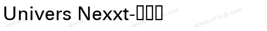 Univers Nexxt字体转换